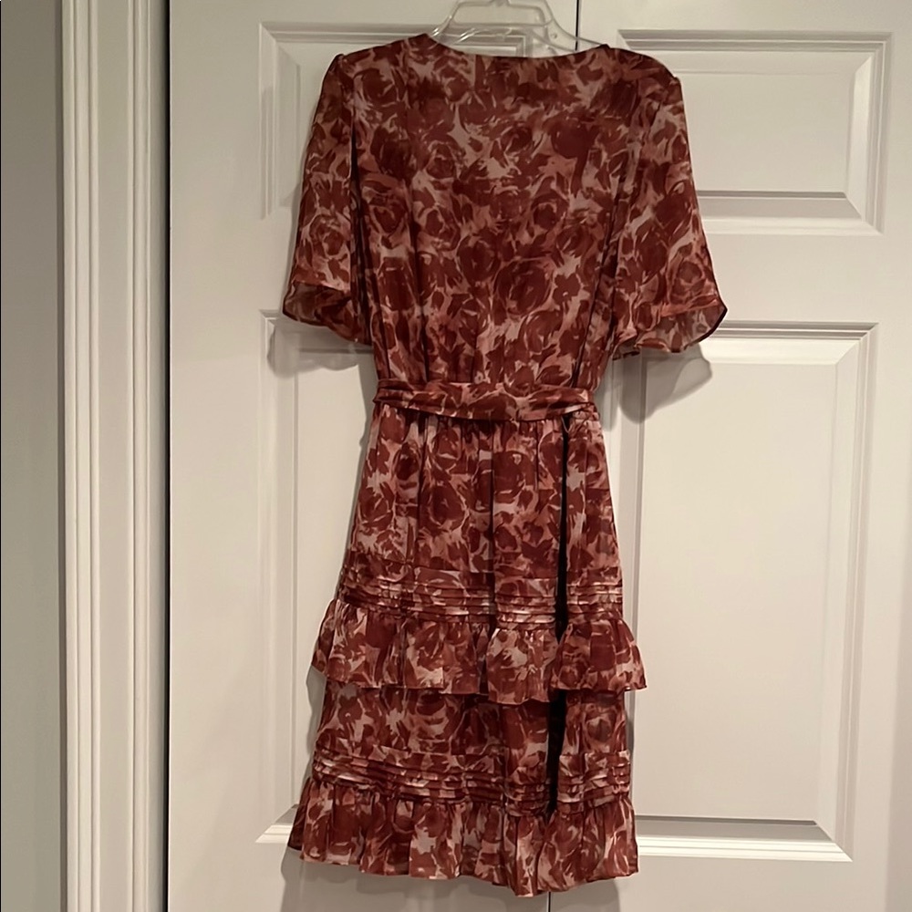 Floral V-Neck Ruffle Dress - Picture 2 of 2
